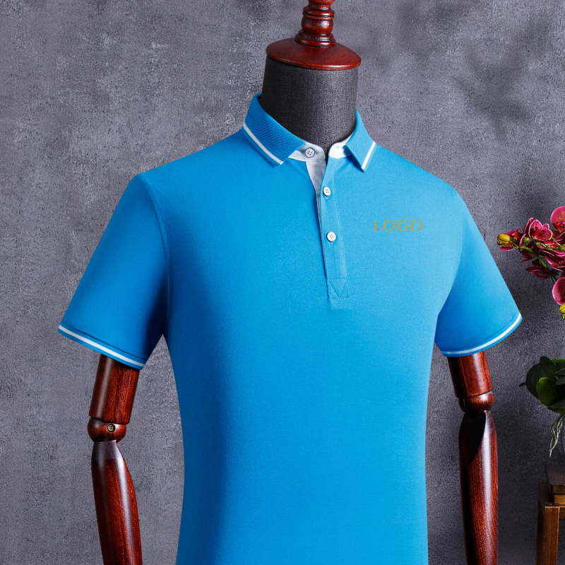 polo shirt custom t-shirt working clothes advertising culture shirts diy set for short sleeve printed embroidery logo classmates party