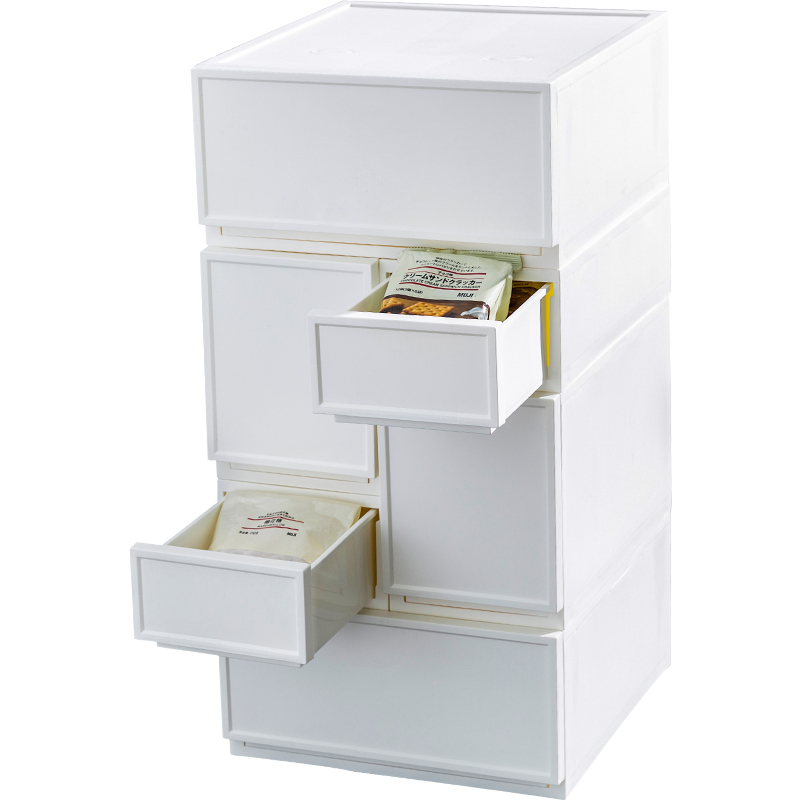 narrow plastic storage boxes