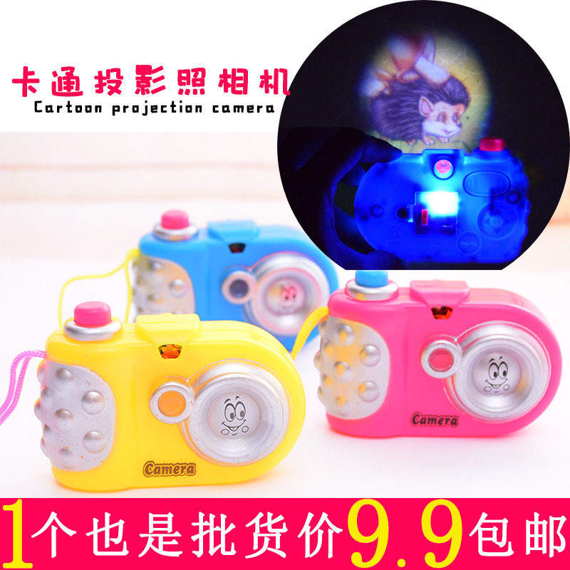 Child Emulation Projection Camera Baby Student Cartoon with light Early teaching Puzzle Aids Toy Gift Prizes