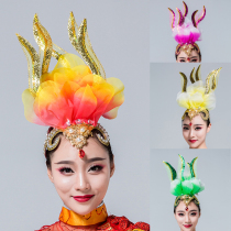Modern dance head plays the head flower flame flower new adult 2019 party atmosphere opening dance head decoration head flower