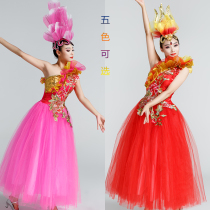 Modern dance costume female adult new 2019 tutu skirt modern dance youth song and dance performance suit performance costume