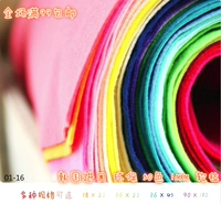 Vải không dệt Hàn Quốc nhập khẩu mẫu vật liệu dày 1mm dày trẻ em handmade hoa tự làm 17-36 vải mềm vải cotton gai