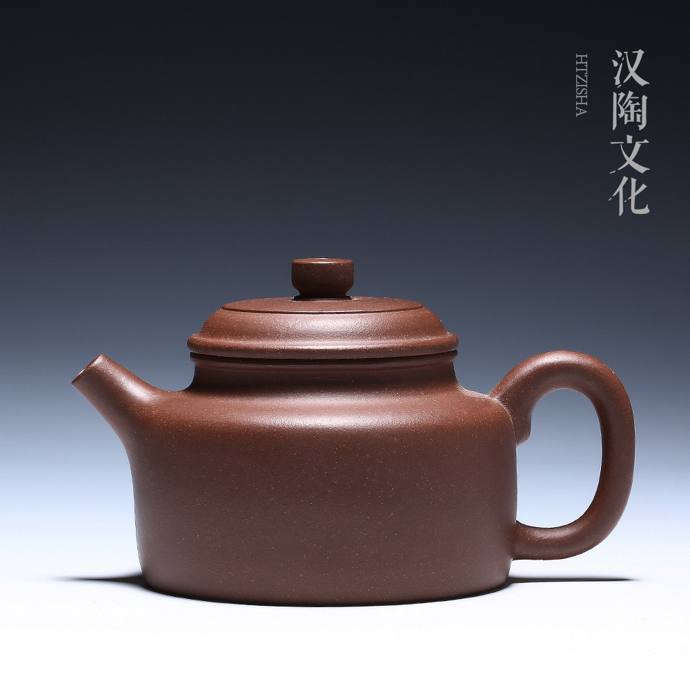 Yixing purple clay pot famous pure handmade original mine old purple mud bottom trough Qingde Bell pot teapot tea set special offer