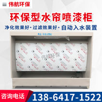 Environmental protection water curtain cabinet painting table small spray booth special water circulation paint mist purification special fuel injection cabinet spray paint cabinet
