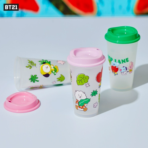 BT21 Summer Lane Series серия экологически чистого кубка набор Creative Line Friends даже мой друг
