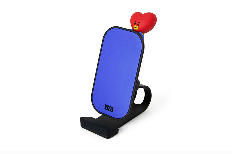 Bt21 vertical wireless mobile phone charger cartoon animation 3C peripheral fashion charging line friends