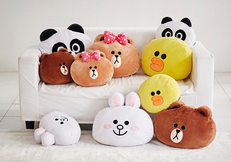 Coussin Manga LINE FRIENDS en polyester - Ref 2692307 Image 7