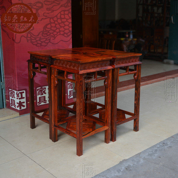 (Rhyme) Laos big red sour branch 80 cm 1 m Flower stand solid wood flowers with a few toenails Honolulu wood furniture