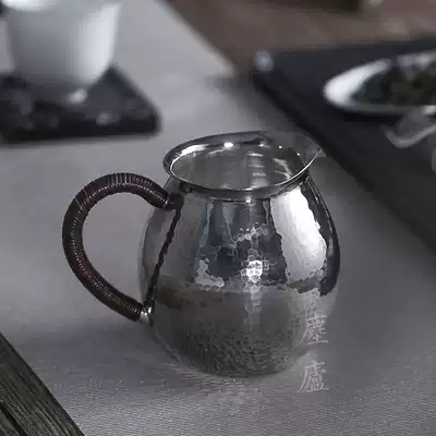 Chen Lu produced 99.99 million foot sterling silver gong dao bei silver gong dao bei silver tea tray Japanese gong dao bei-cha qi