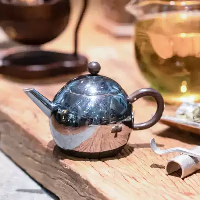 Dust Lu produced sterling silver pot small silver pot silver bubble teapot small capacity brewing pot Japanese teapot mini silver pot