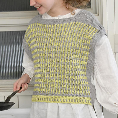 Illustration of the new Aizan material pack: A simple two-piece vest woven material pack made of cotton fabric