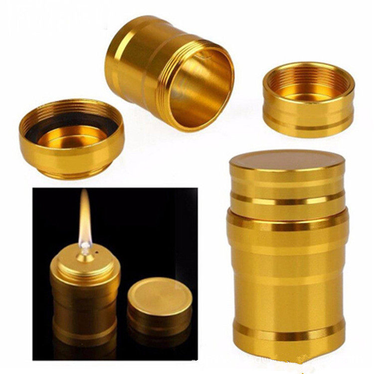 Aluminum alloy explosion-proof alcohol lamp metal alcohol lamp wick mini portable alcohol lamp pipe 10 ml