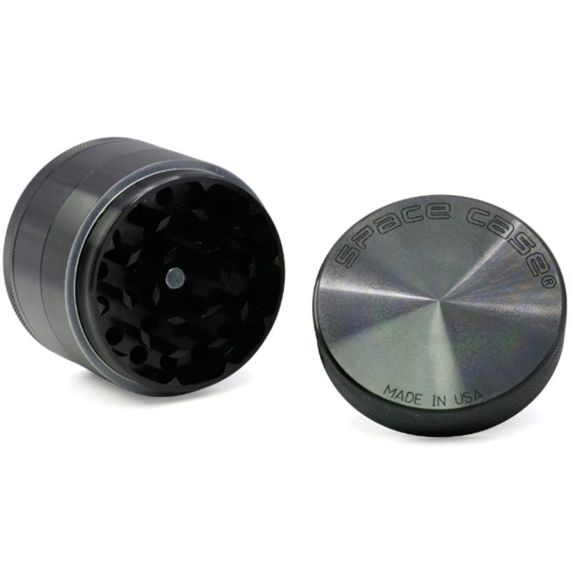 55MM aluminum alloy SPACE CASE smoke abrasive spice herbs manually grinding cigarette crusher pipe accessories