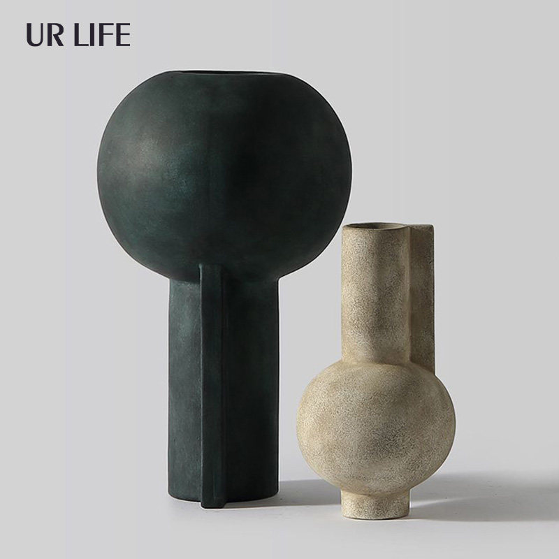 Urlife New Chinese style of Yu Yu Virgin Residence Hotel Sample Room Abstract Geometric Dry Flower Device Decoration