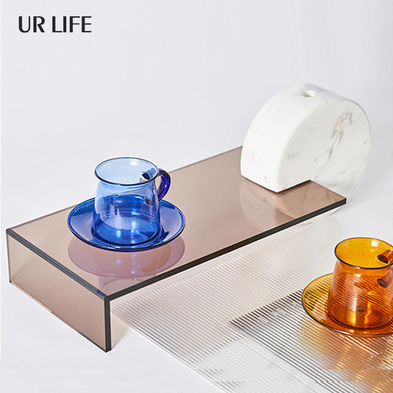urlife extremely simple white marble acrylic tray sample house display center boilerplate room New Chinese desktop Nordic