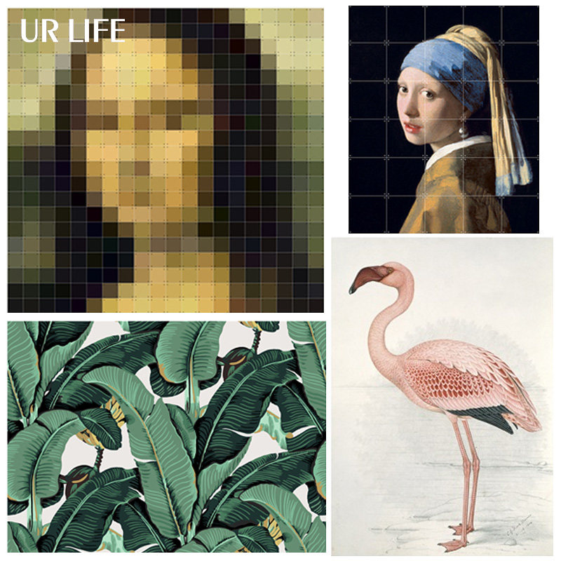 IXXI Dutch decorative painting puzzle hanging painting Flamingo wearing pearl earrings Girl Van Gogh Mona Lisa