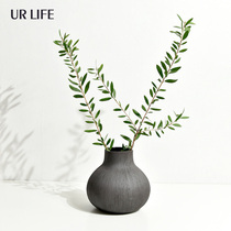 urlife-like board room New Chinese style Silence Wind Meditation Flower bedroom Living room Ceramic Vase Decoration Pendulum