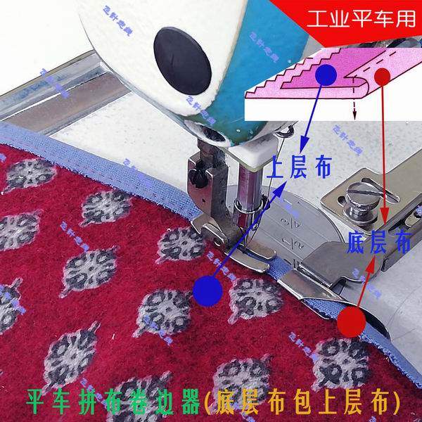 Industrial Sewing Machine Parts Thin material Pleated Presser Foot,  Irregular Small Folds, For Thin Material