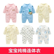 Quần áo trẻ sơ sinh cotton jumpsuit mùa thu 0-3 tháng tuổi nam và nữ trăng tròn bé mùa thu và mùa đông 1 tuổi