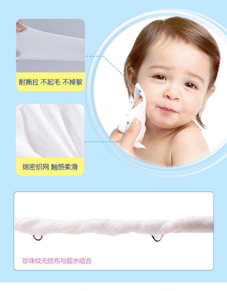 Wuyang em bé lau giấy tay em bé đặc biệt khăn lau trẻ sơ sinh bb khăn lau mềm 80 bơm 3 gói có nắp - Khăn ướt khăn ướt bobby