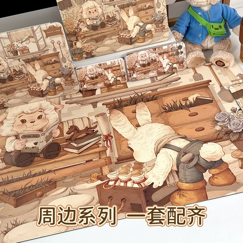 Мультяшная милая нескользящая мышка, настольный коврик