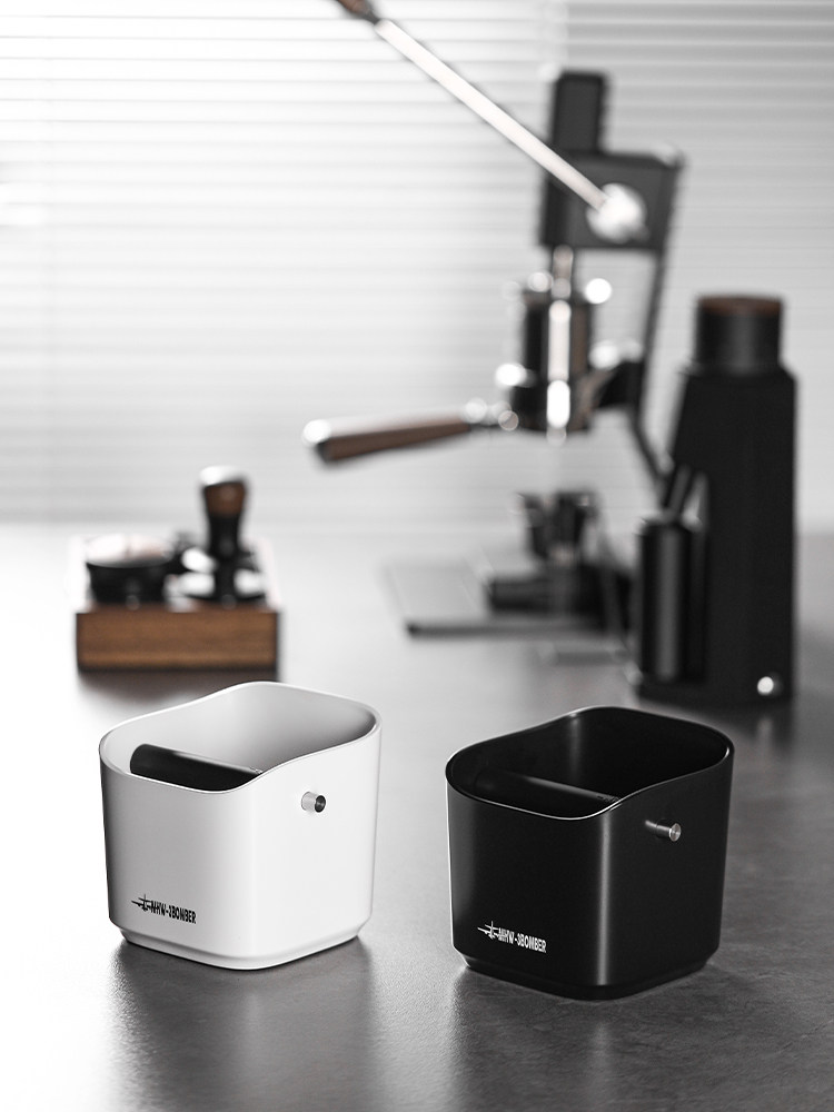 Mhw-3Bomber Bomber-Style Coffee Grounds Knock Box, Coffee Grounds Container for Bar Counters and Home Use with Espresso Machines