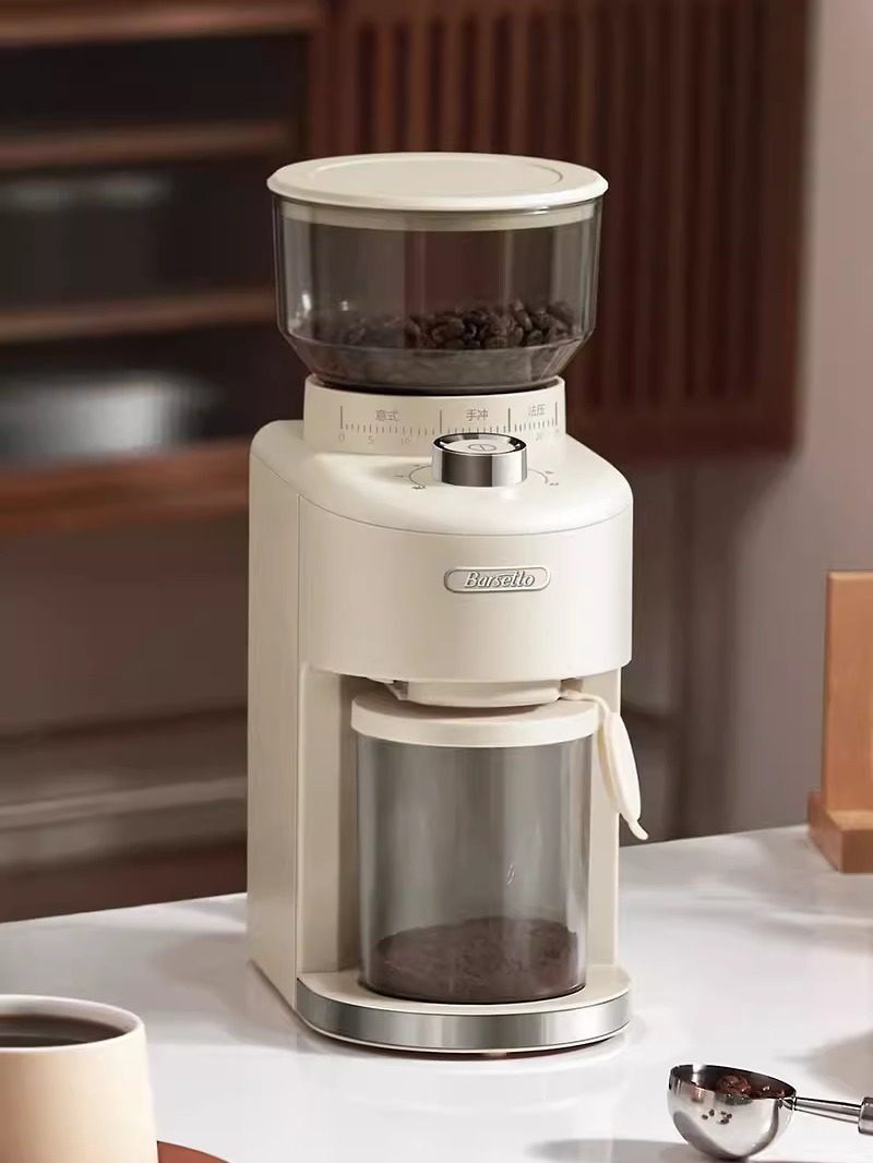 Barsetto Home Electric Coffee Bean Grinder Small Italian Hand-Brewed Coffee Grinder