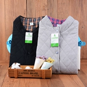 AB đồ lót nam nữ mùa thu và mùa đông đan clip lụa cổ áo đứng gần vest ấm vest vest H508