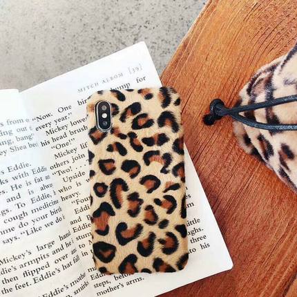 毛绒豹纹小米mix2s\/mix3手机壳小米8青春版新