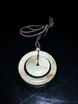 New product promotion Guilin chicken blood jade peace buckle pendant on Lang jade ice three-color mother-in-law buckle pendant for men and women