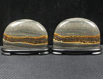 New product Qishi Natural grass flower stone picture viewing stone Guangxi Chinese painting stone Rough stone Home office ornaments collection