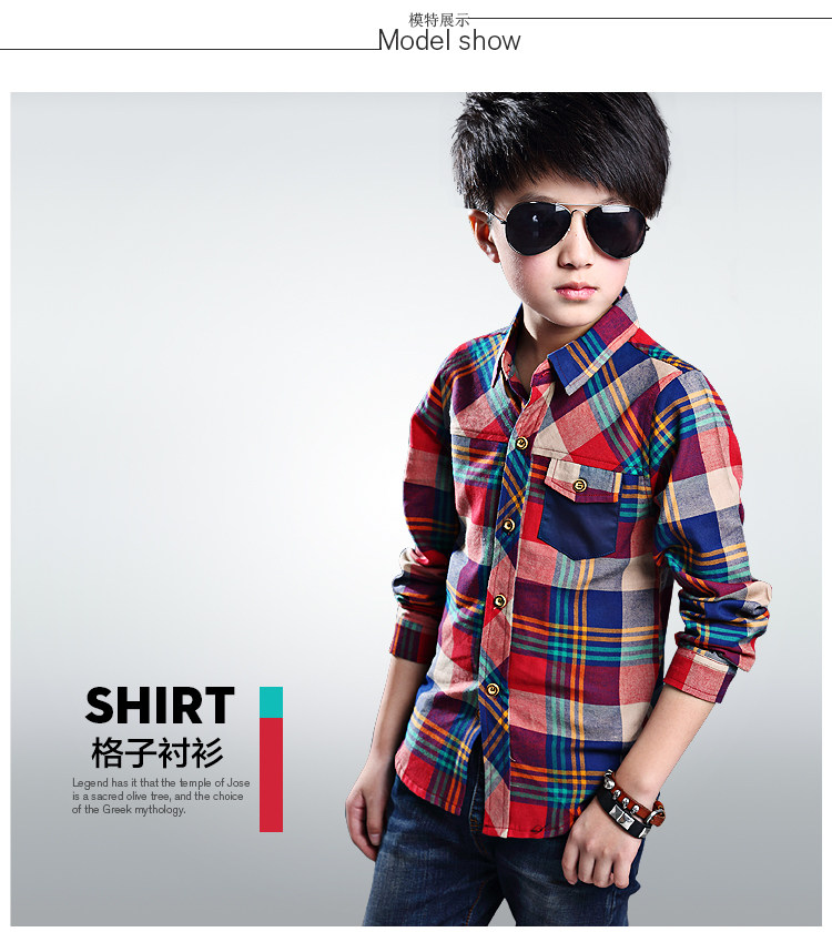 Chemise garcon à manche longue - Ref 2073807 Image 14