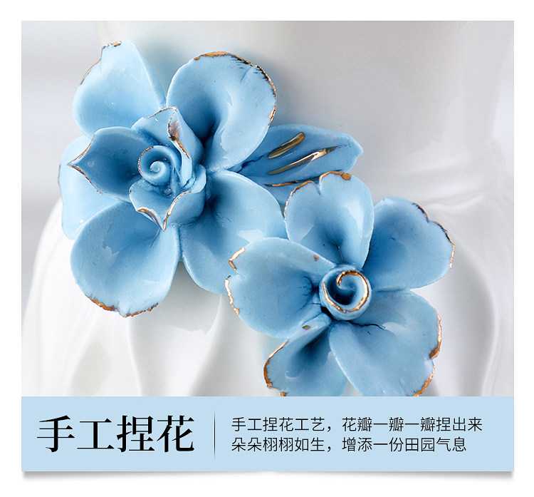 2023 New Style ceramic vases, European-style ceramic vases, table and coffee table ornaments, home decorations, flower arrangements, modern and simple dried flower hydroponic handicrafts pic 19