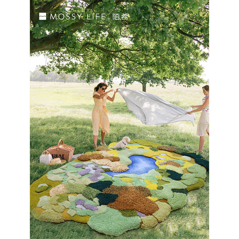 Stranger Nano Handick Luxury Carpet Living Room Superior Tea Several Wool Moss Bedroom Bed with large area