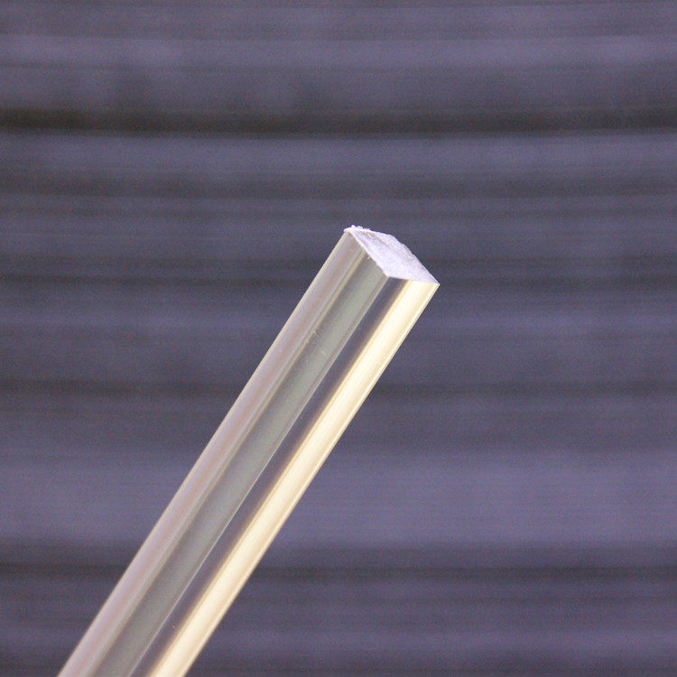 10*10mm transparent acrylic square strip organic square stick reinforcement strip photo frame crystal square strip 1 meter long 1