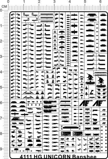 4111-@508 HG UNICORN BANSHEE UNICORN NUMBER TWO Report Bereaved Lady Gd Metal Sticker 11 