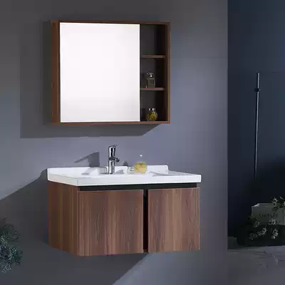 Bathroom cabinet solid wood storage smart mirror cabinet dressing room wash table hand wash face Basin cabinet combination