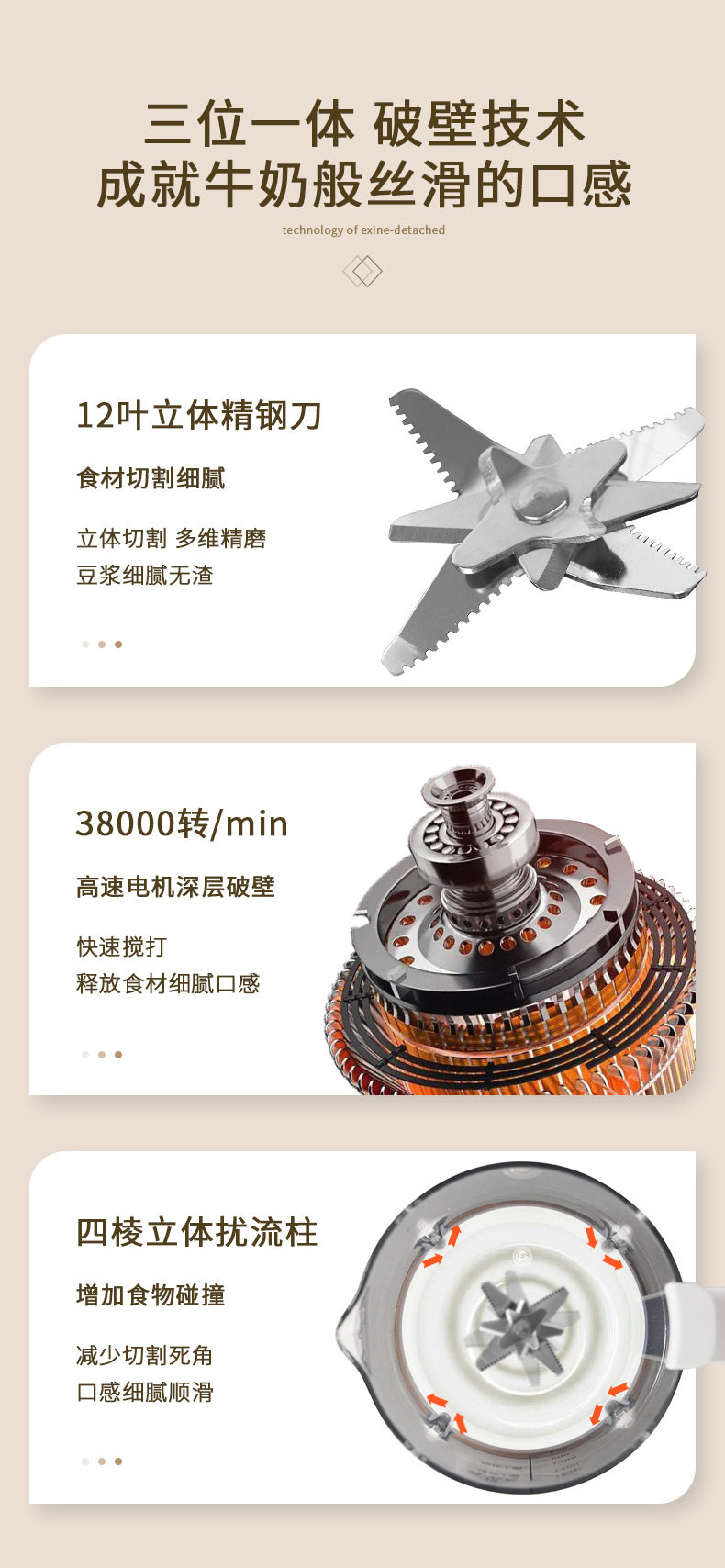 Комбайн 智能柔音加热破壁机小型家用豆浆机辅食触屏研磨无渣多功能料理机 OTHER