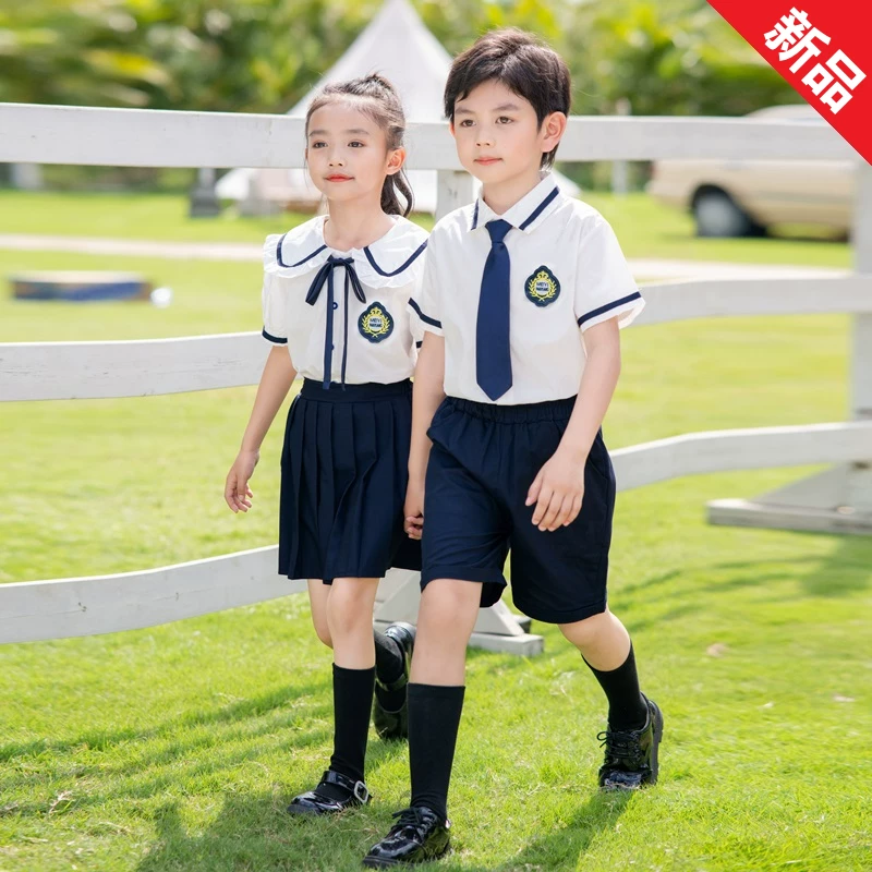 Summer children's uniform for kindergarten, set for students