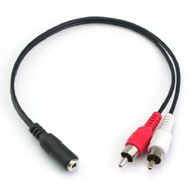 3 5mm mother-to-double lotus male head 10% Two audio line Audio mother head turn two AV public heads 40CM