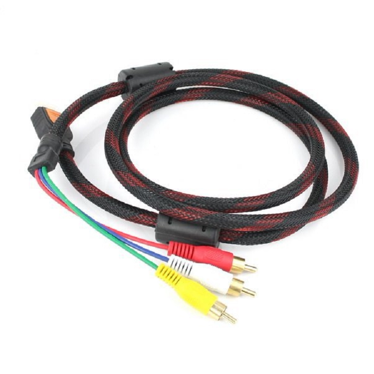 1 5m HDMI to color difference cable HDMI to 3RCA HD HDMI to AV transfer cable