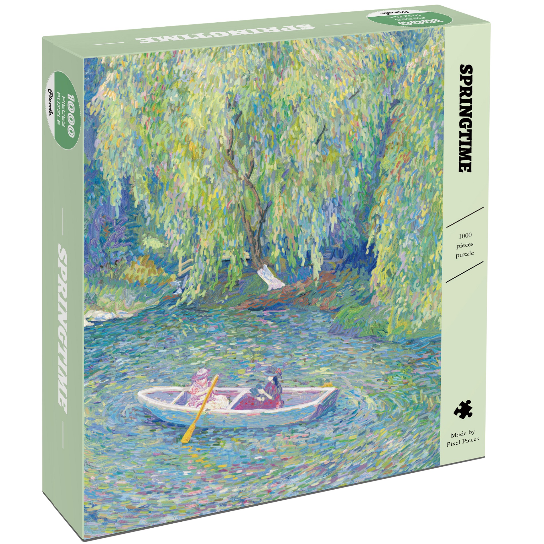 Spot delivery glue Pixel Pieces 1000 pieces of adult pressure reduction imported puzzle toy famous painting spring