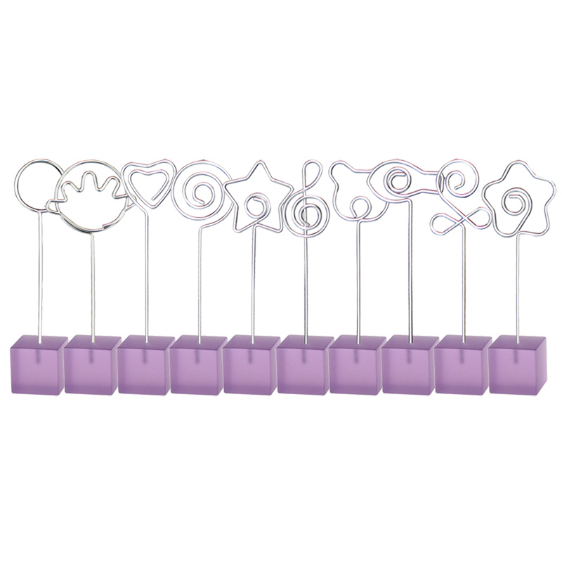 10 Purple Resin Flaux Photo Clamp Convenience Price Clamp Printing Clothing Printing Logo Promotion Click