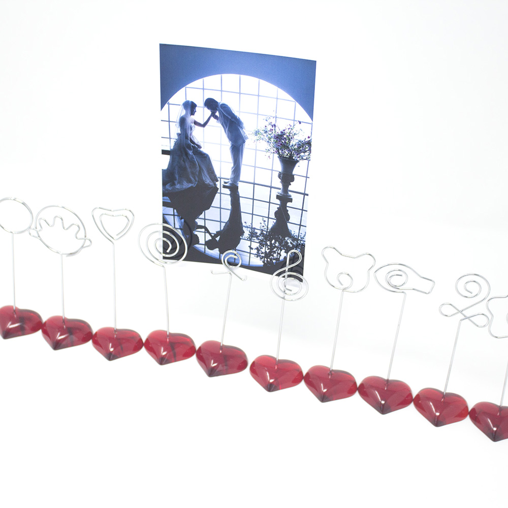 10 pieces of resin-resin-loving pedestal Creative poo-nip Wedding home photo clip Valentine's Day Couple gift