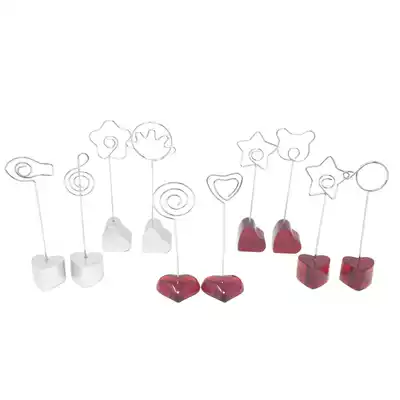 Love base creative photo clip can be printed custom photo clip card holder to give people small gift Post-It clip