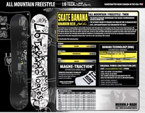 LIBTECH 19-20 SKATE BANANA BTX board type all-around freestyle