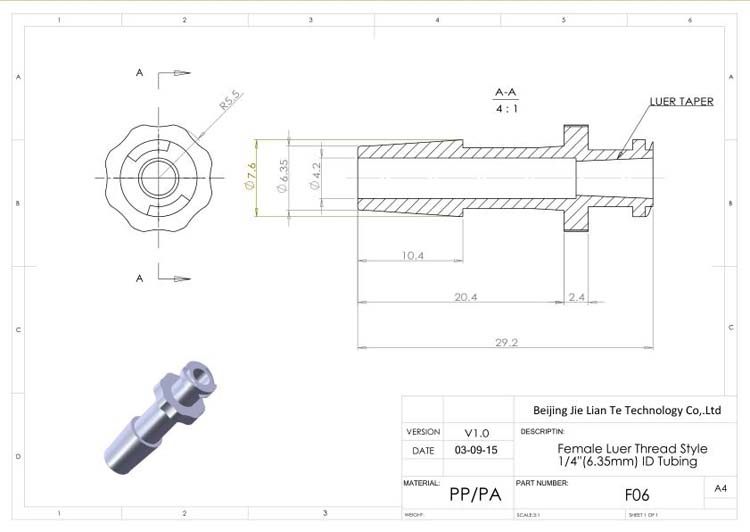 Discount 10pk Female And 10Pk Male Luer Syringe Fitting Metal ,Luer