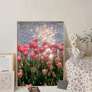 2024 new style framed tulip flower diamond painting full of diamonds