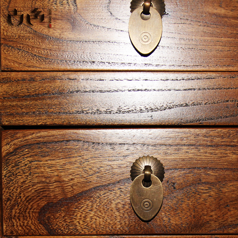 Patina phía bắc cũ elm đồ gỗ rắn hiên tủ đơn giản hiên bàn gỗ rắn bàn nhỏ Trung Quốc đồ nội thất Zen - Bàn / Bàn bàn chân sắt mặt gỗ