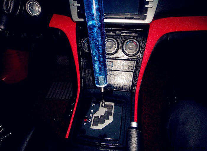 Sub-light body modified colour film avocado leather pattern interior complete vehicle adhesive film suitable for medium control interior retrofit sticker